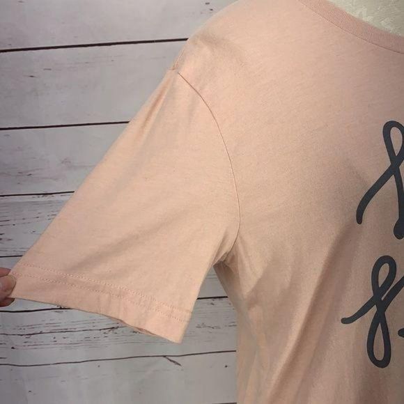 Bella‎ Canvas He Is Risen Peach Size Large Tee shirt - Picture 4 of 8